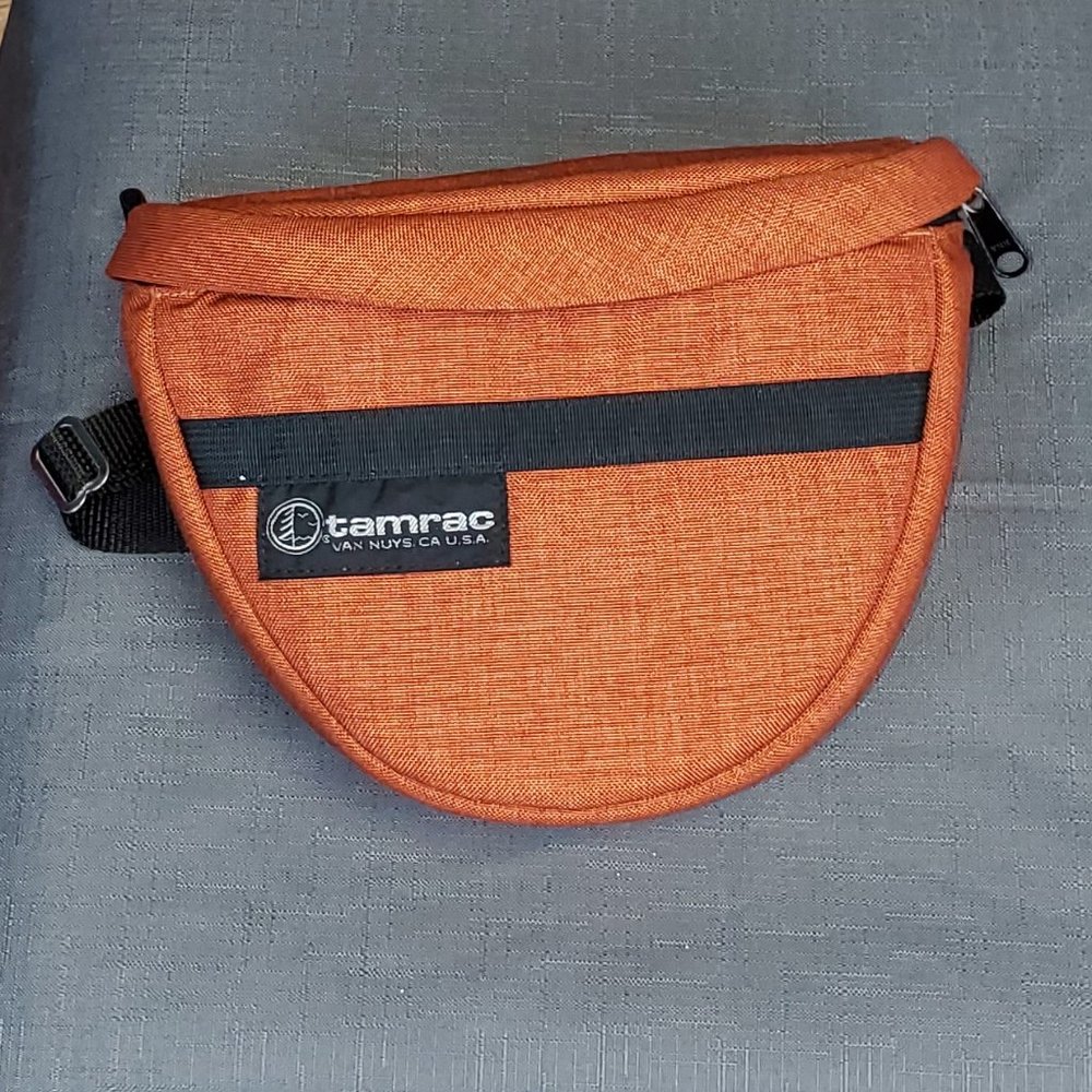 Super adorable orange tamrac bag